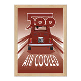 500 Air Cooled red 1970s Print