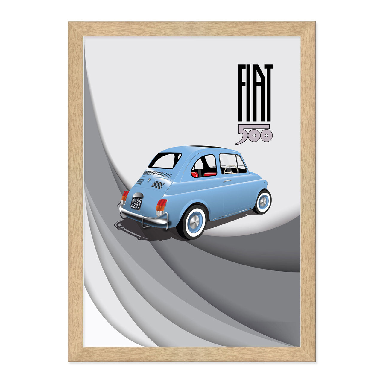 500 REAR_¾_MASTER_GREY_SWOOSH 3 1970s Print