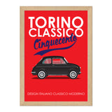 500 Torino Classic black 1970s Print