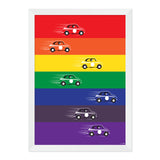 Fiat 500 Race 1970s Print