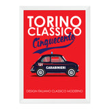 500 Torino Classic Carabinieri 1970s Print
