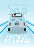500 Air Cooled sky blue 1970s Print