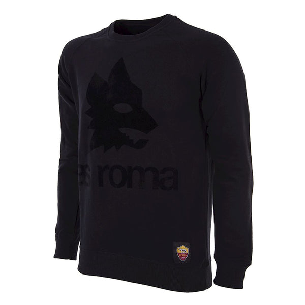 AS Roma Black Out Retro Logo Sweater – Forza Italia