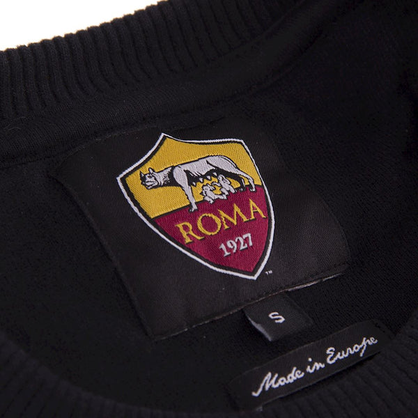 AS Roma Black Out Retro Logo Sweater – Forza Italia