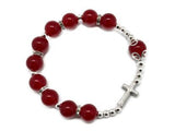 ROSARY BRACELET - 8mm RED