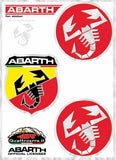 Abarth Adesivi Racing Tabs 1 scud e 2 scorp diam52mm