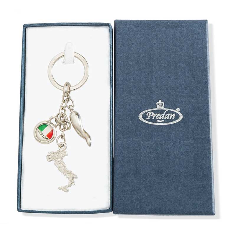 P/chiavi metallo 108x45x16mm quadrifoglio Keychain