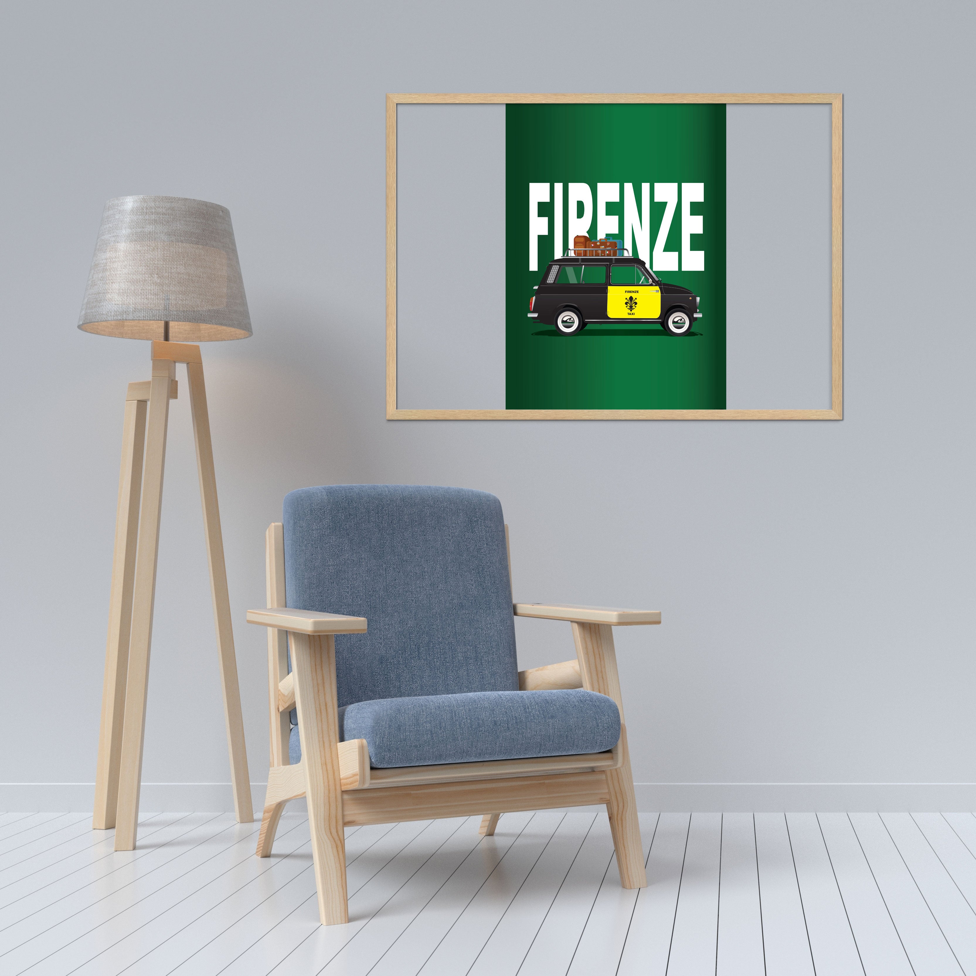 500 Firenze Giardiner 1970s Print