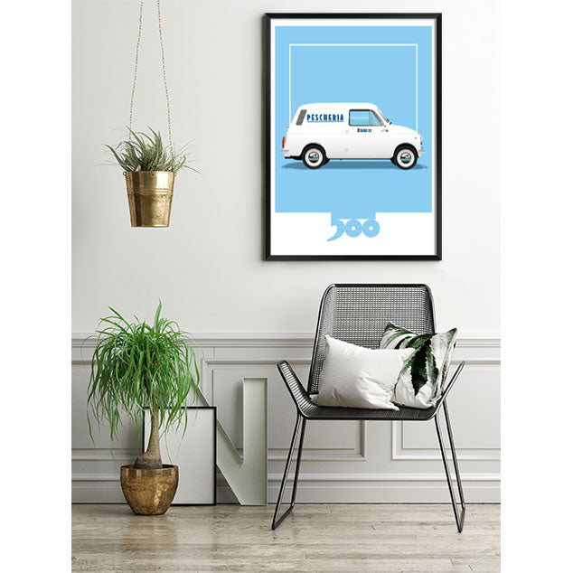 500 Giardiniera Van 5 1970s Print