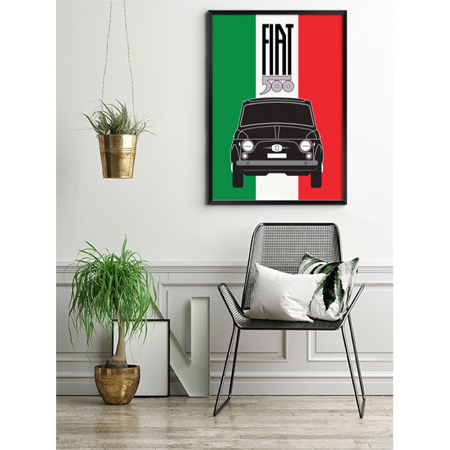500 Italian Flag 1970s Print