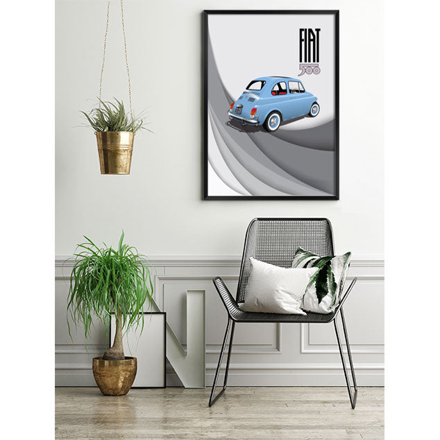 500 REAR_¾_MASTER_GREY_SWOOSH 3 1970s Print