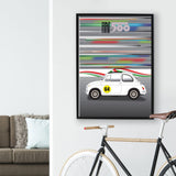 500 Race Track 1970s Print