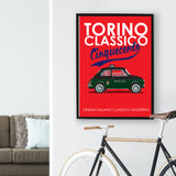 500 Torino Classic Milano 1970s Print
