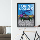 500 Torino Classic Village Taxi 1970s Print