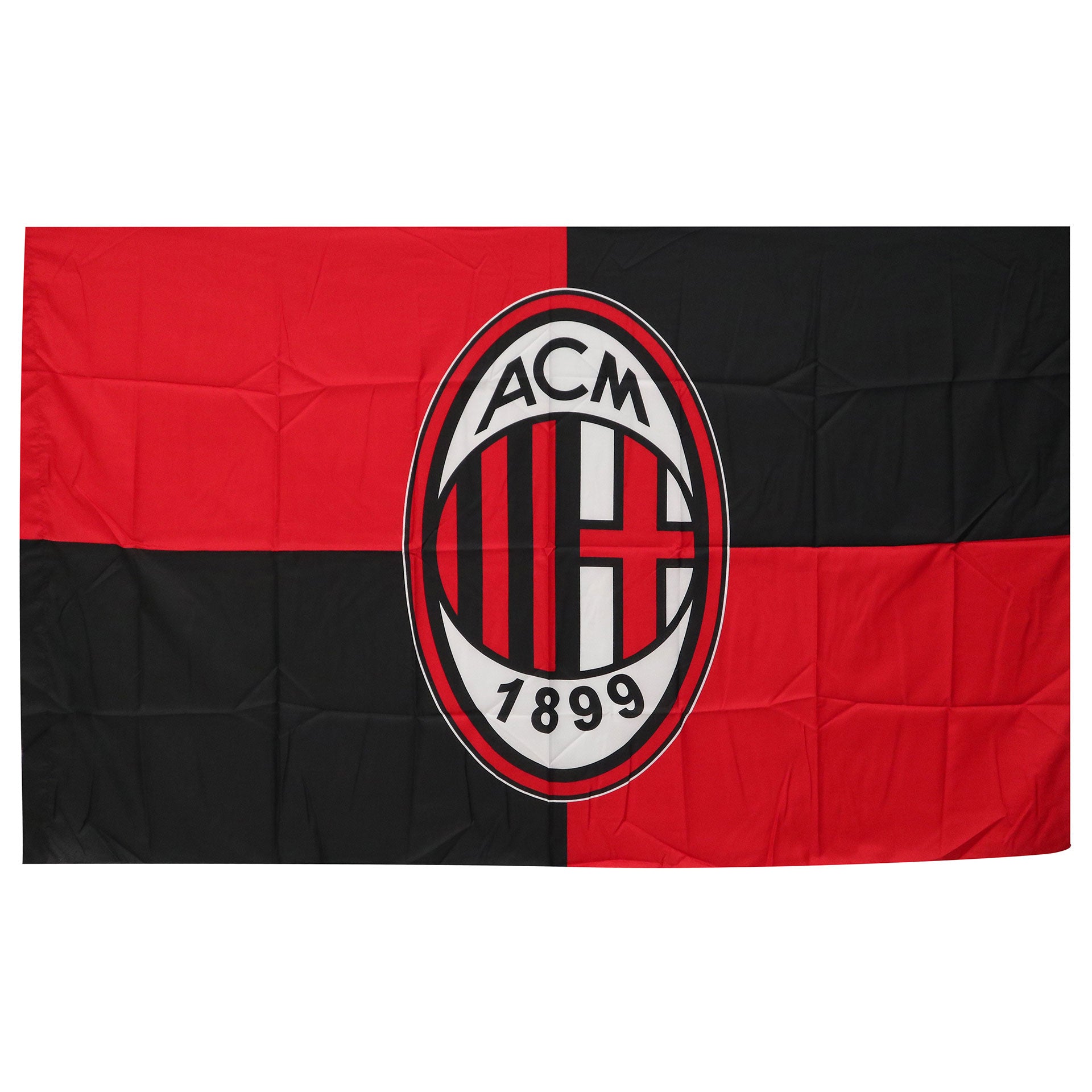 AC Milan Flag Large Graphic Design and Logo, 100 x 140 cm, Black,  Polyester, One size