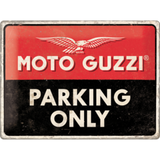 Moto Guzzi Parking Only Sign - Large (Size: 30x 40cm)