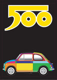 500 Multi-Colour 2 1970s Print