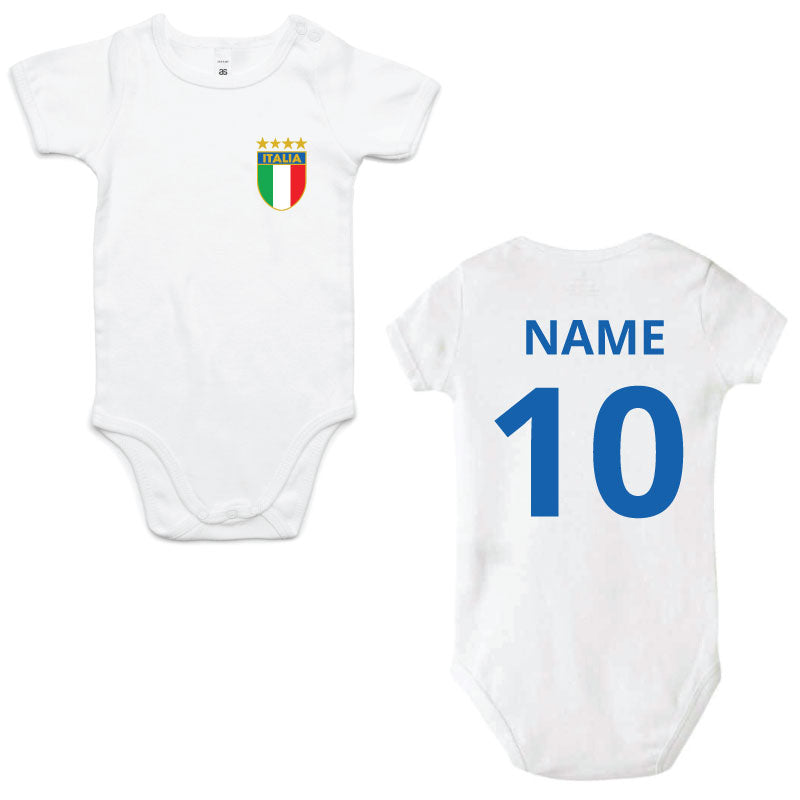 Italia 4 Star Baby Jumpsuit PERSONALISED