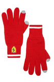 FERRARI SF KNITTED GLOVES RED