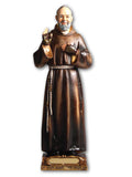 PADRE PIO RESIN STATUE - 14CM