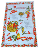 TEA TOWEL STROFINACCIO COTONE PEPERONCINO