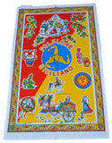 TEA TOWEL STROFINACCIO COTONE FOLKORE SICILIA