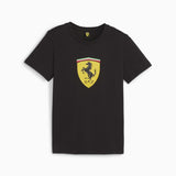 Ferrari Junior Race Big Shield Tee Coloured Black