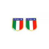 3D Sticker Italia Scudetto Rettangolare 2pcs