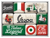 Vespa Italian Legend Magnet Set