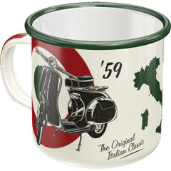 Vespa - The Italian Classic Enamel Mug