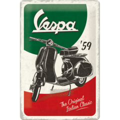 Vespa - The Italian Classic Sign Medium (Size: 20x 30cm)