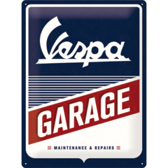 Vespa Garage Sign - Large (Size: 30x 40cm)
