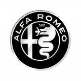 Alfa Romeo Adesivi 3D Logo BLACK DIAM 58 mm