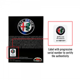 Alfa Romeo Adesivi 3D Quadrifoglio STICKER PATCH DIAM.75 LEFT AND RIGHT