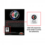 Alfa Romeo Adesivi 3D Logo BLACK DIAM 48 mm