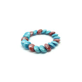 Murano Glass Bracelet - Mod. Monica, 21 cm - Azure