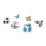 Ring in Murano Beads and Sterling Silver- Mod. Mirò