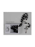 ST Benedict Rosary & Medal Set Black Boxed