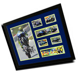 VALENTINO ROSSI YAMAHA SIGNED LIMITED EDITION FRAME (FREE DELIVERY AUS-WIDE)