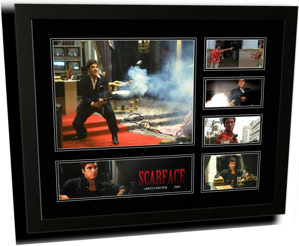 SCARFACE AL PACINO SIGNED LIMITED EDITION FRAME (FREE DELIVERY AUS-WID ...